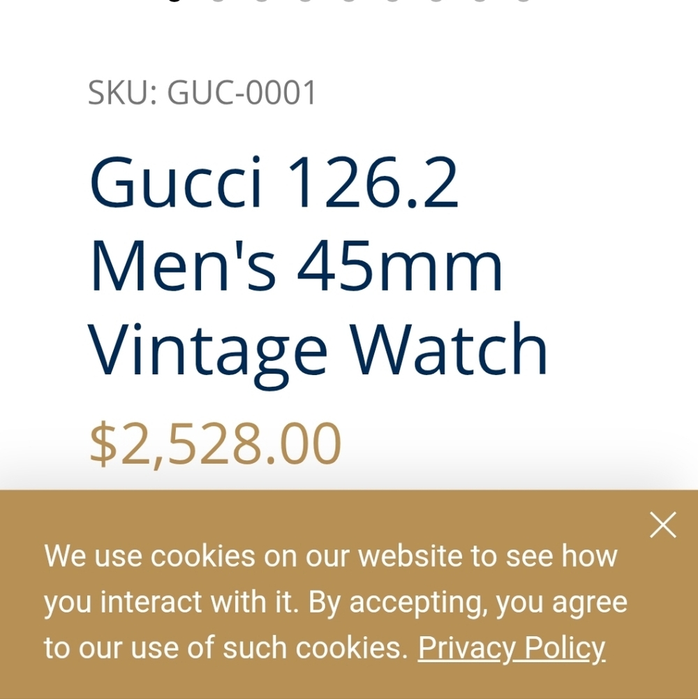 Men's Gucci Timeless Chronograph Black and Silver Watch 126.2/ya126238 SwissMade - Picture 6 of 9